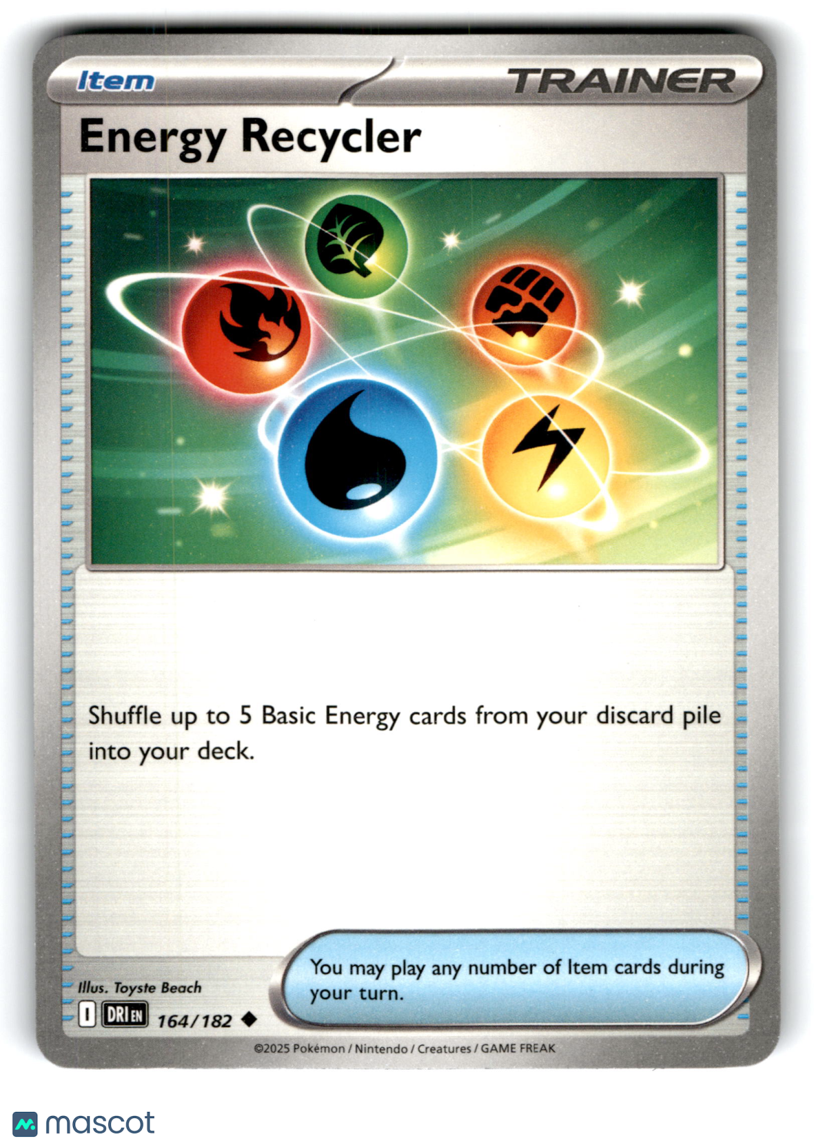 2025 Pokemon Energy Recycler #164/182