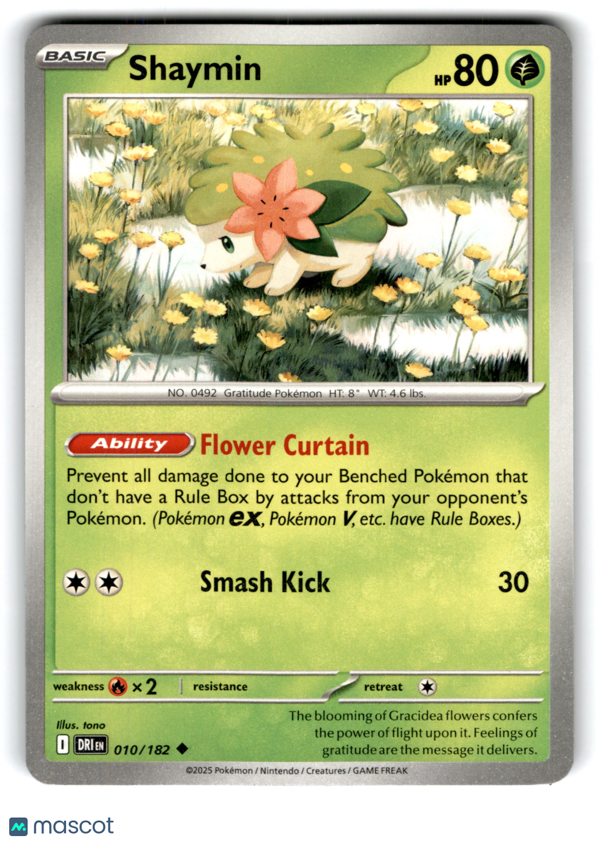 2025 Pokemon Shaymin #10/182