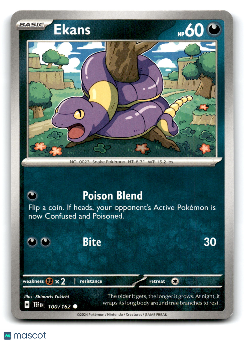 2024 Pokemon Ekans #100/162
