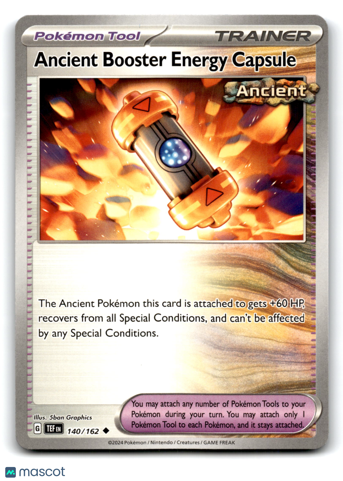 2024 Pokemon Ancient Booster Energy Capsule #140/162