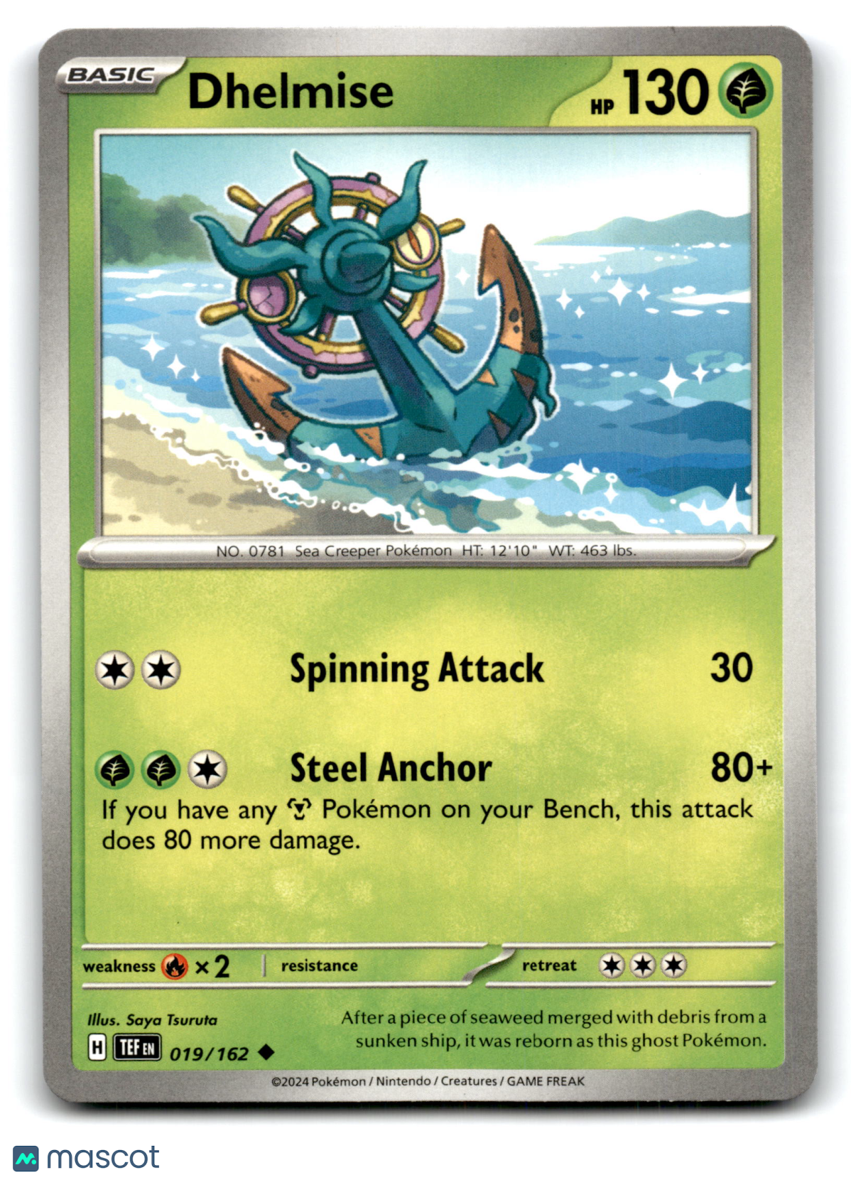 2024 Pokemon Dhelmise #19/162