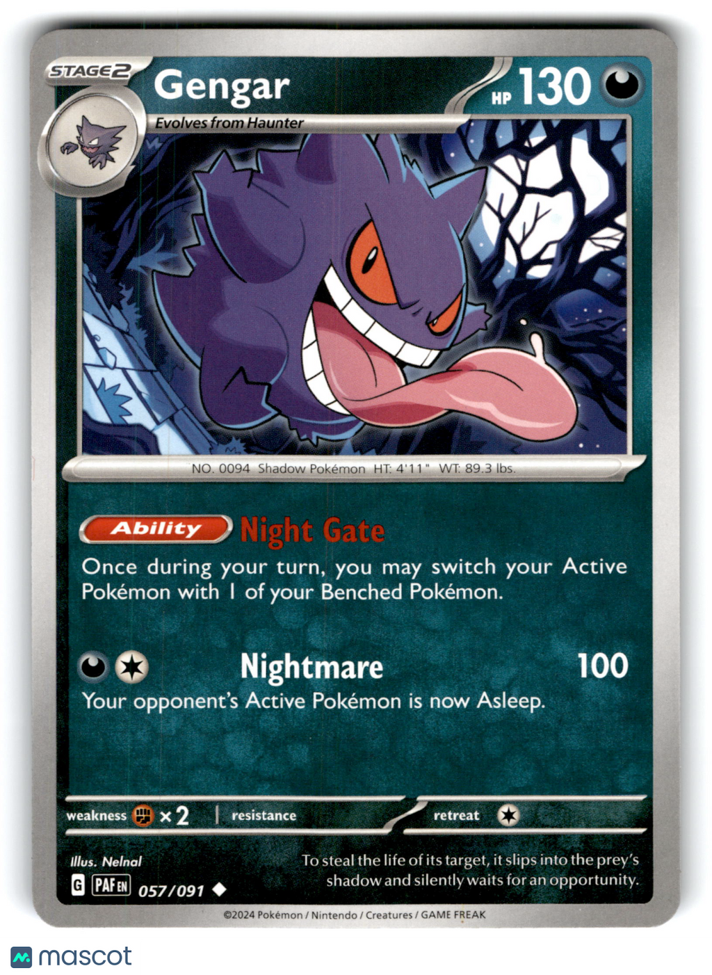 2024 Pokemon Gengar #57/91