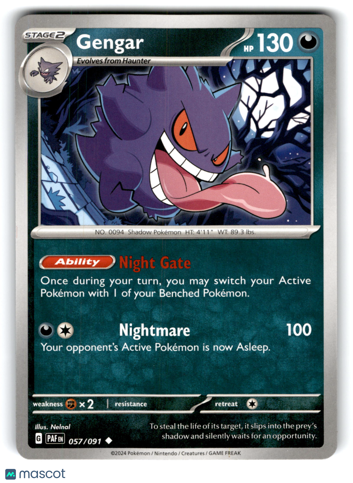 2024 Pokemon Gengar #57/91