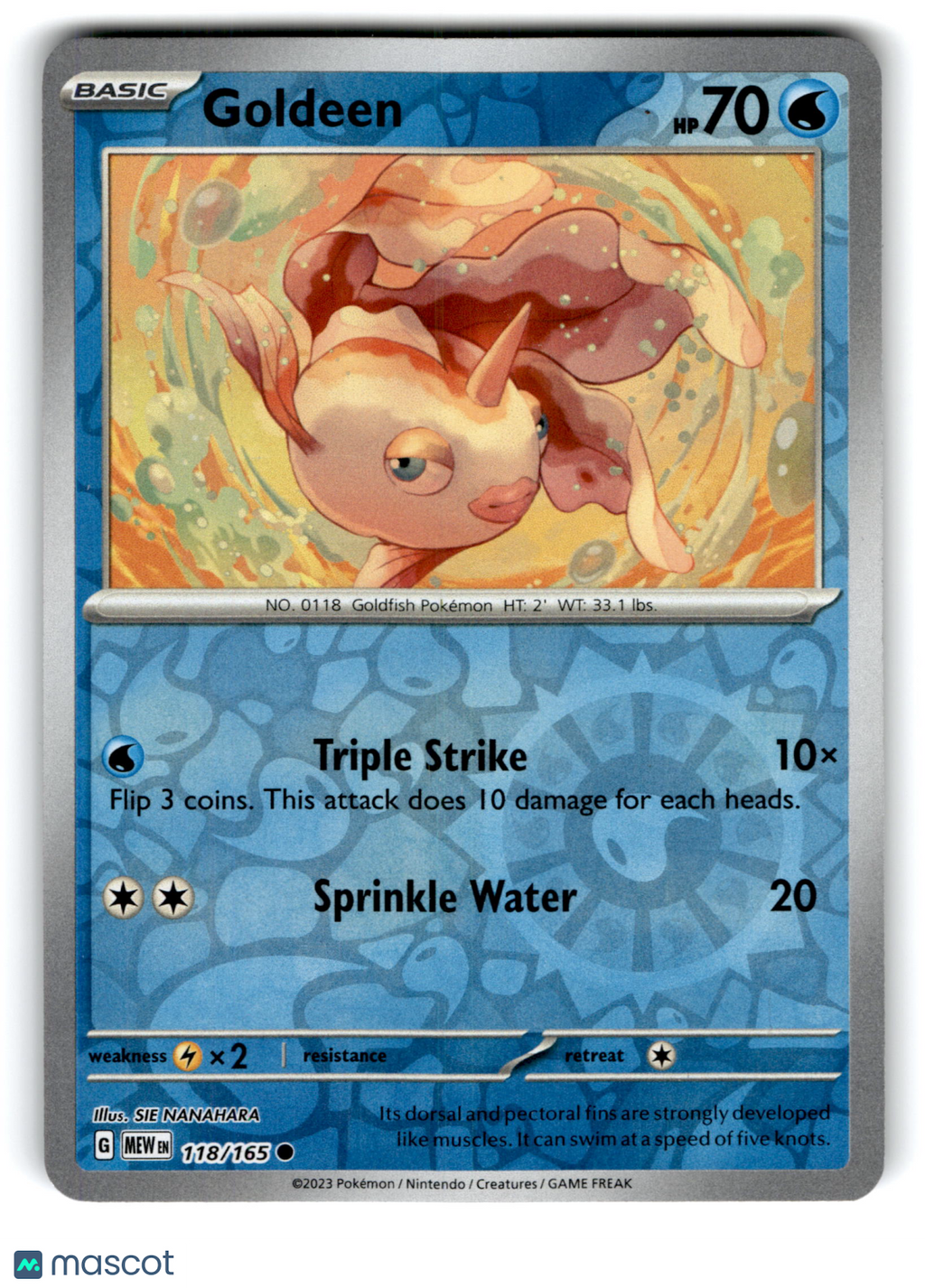 2023 Pokemon Goldeen #118/165