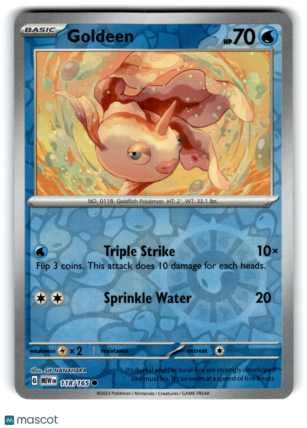 2023 Pokemon Goldeen #118/165