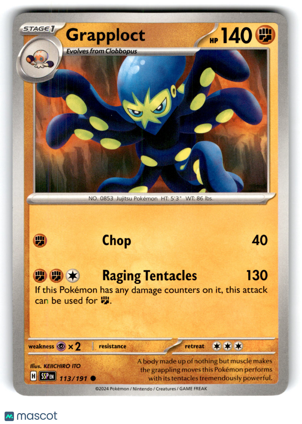2024 Pokemon Grapploct #113/191