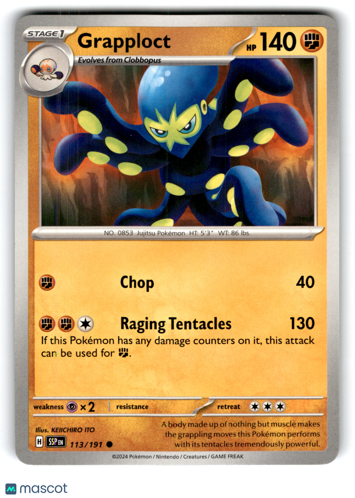 2024 Pokemon Grapploct #113/191