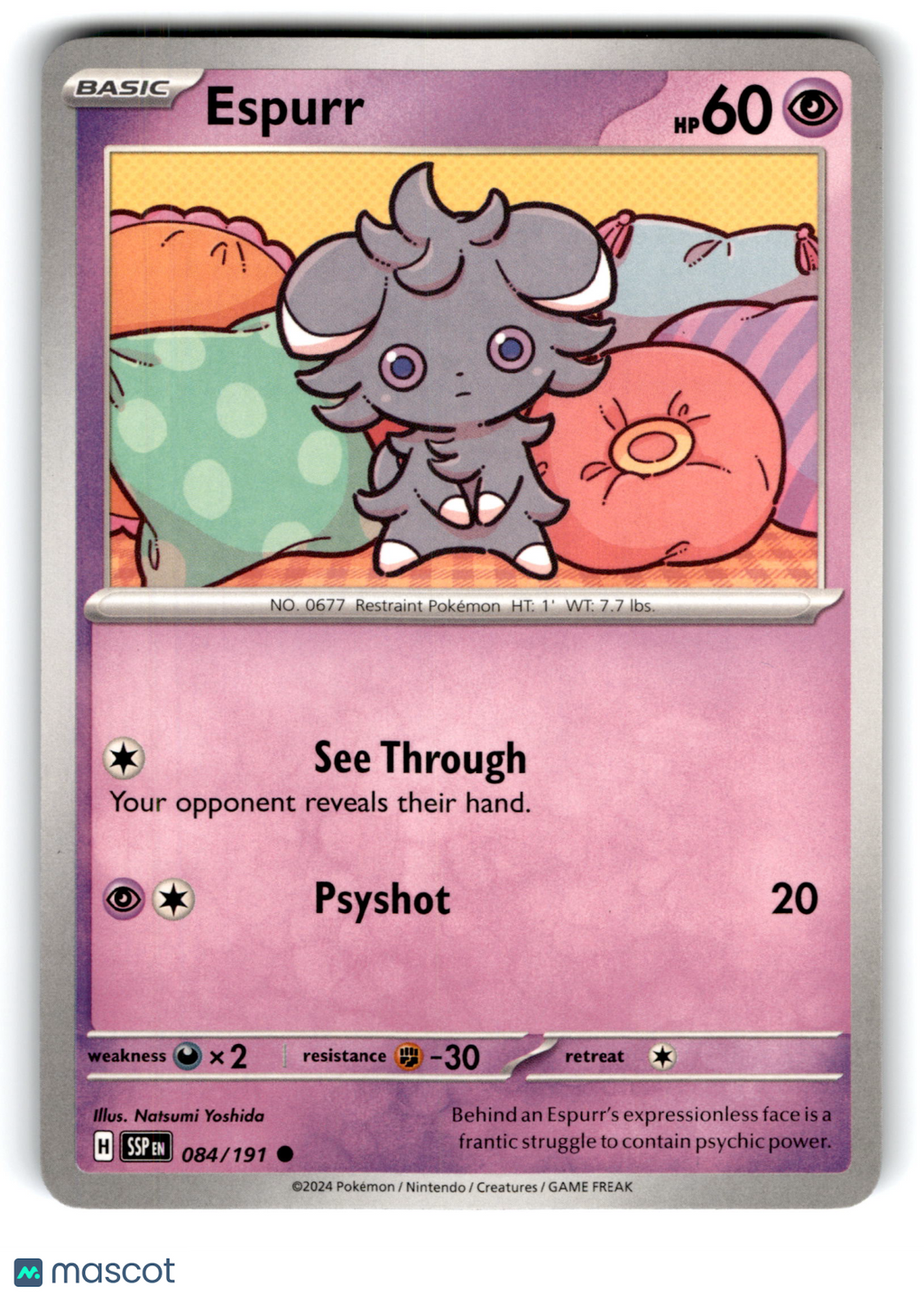 2024 Pokemon Espurr #84/191