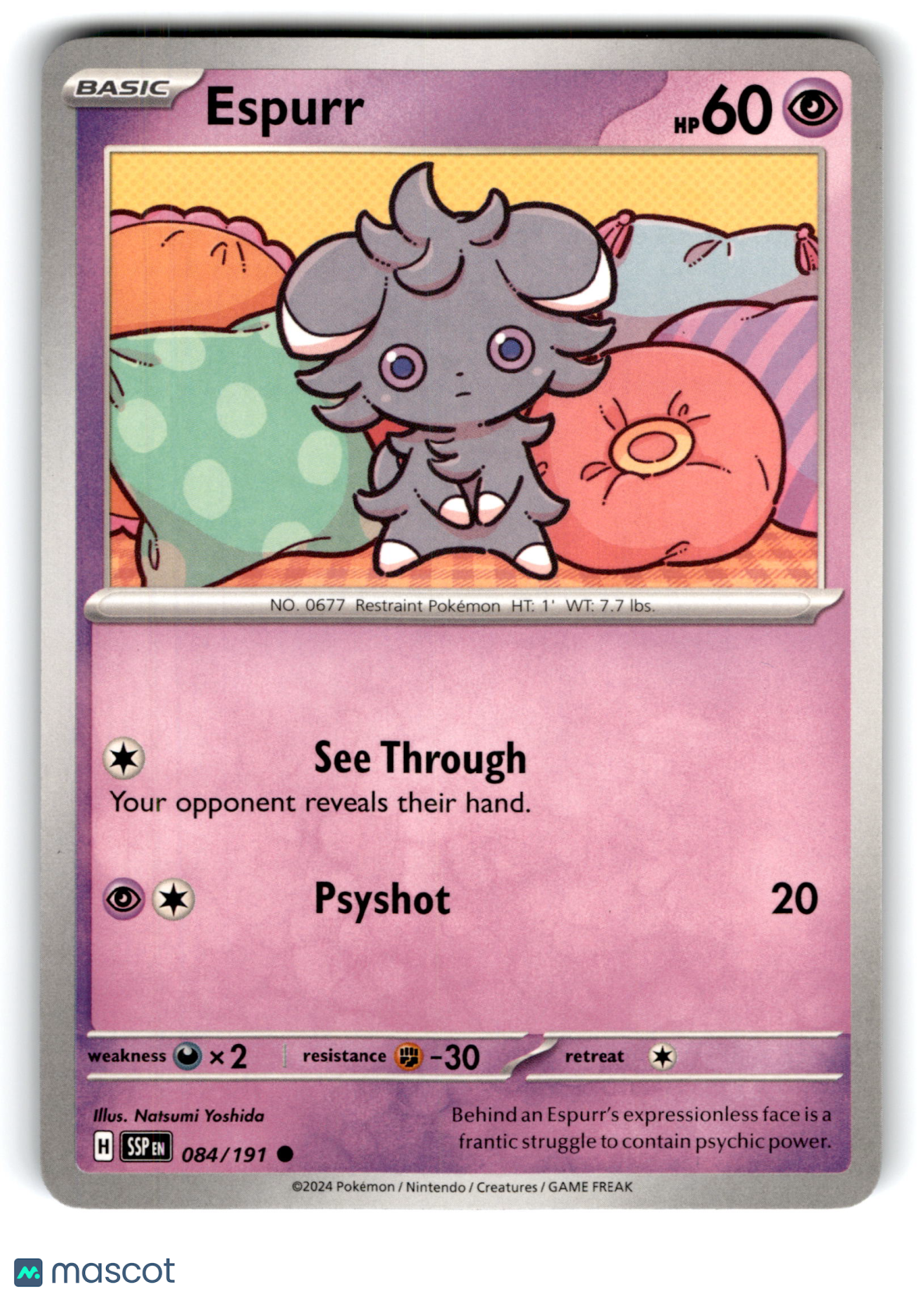 2024 Pokemon Espurr #84/191