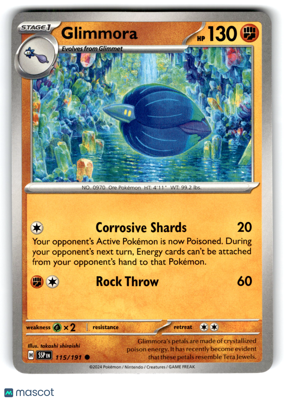 2024 Pokemon Glimmora #115/191