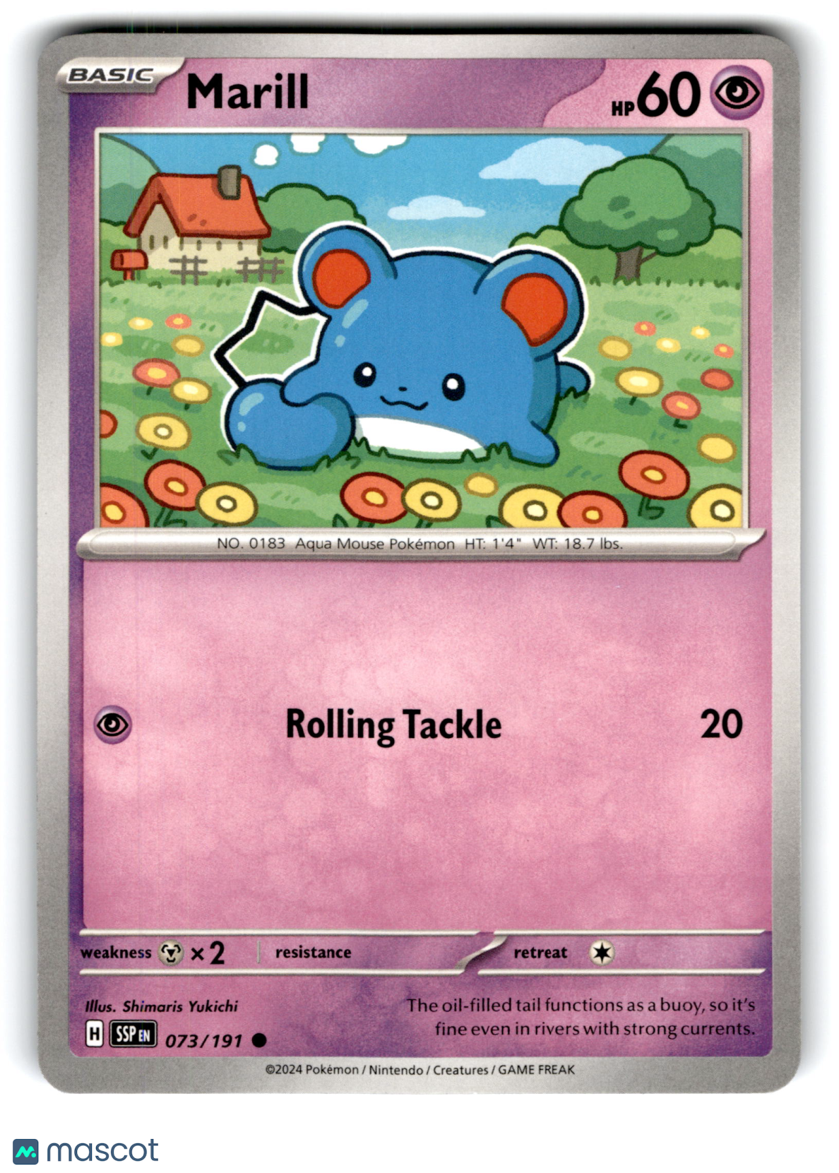 2024 Pokemon Marill #73/191
