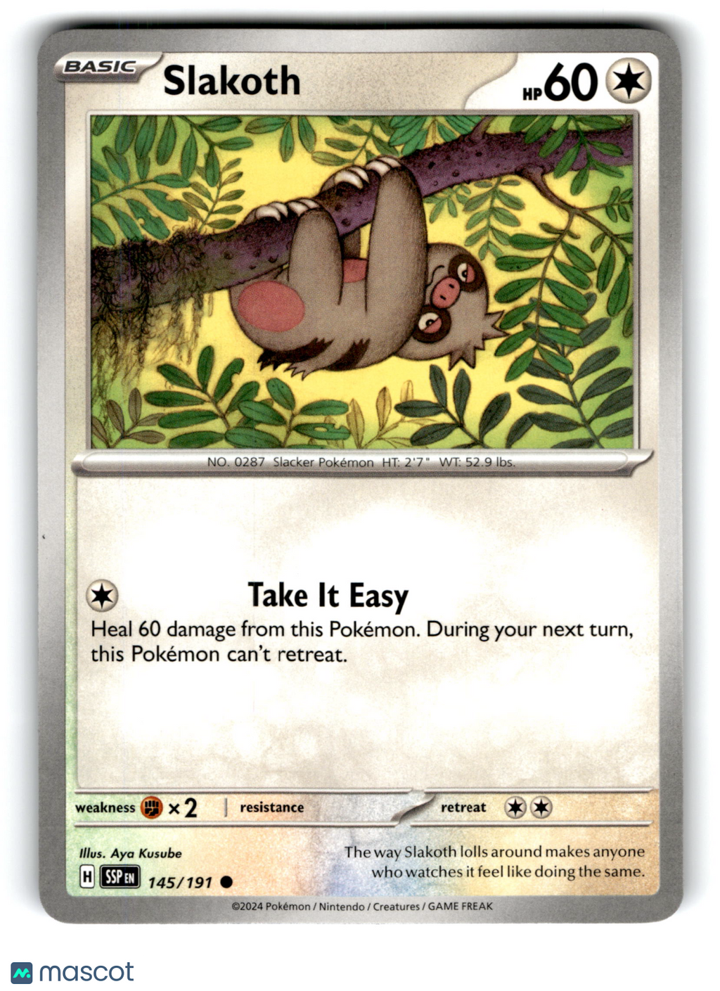 2024 Pokemon Slakoth #145/191