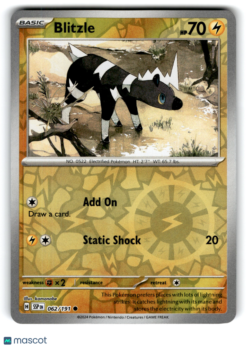 2024 Pokemon Blitzle #62/191