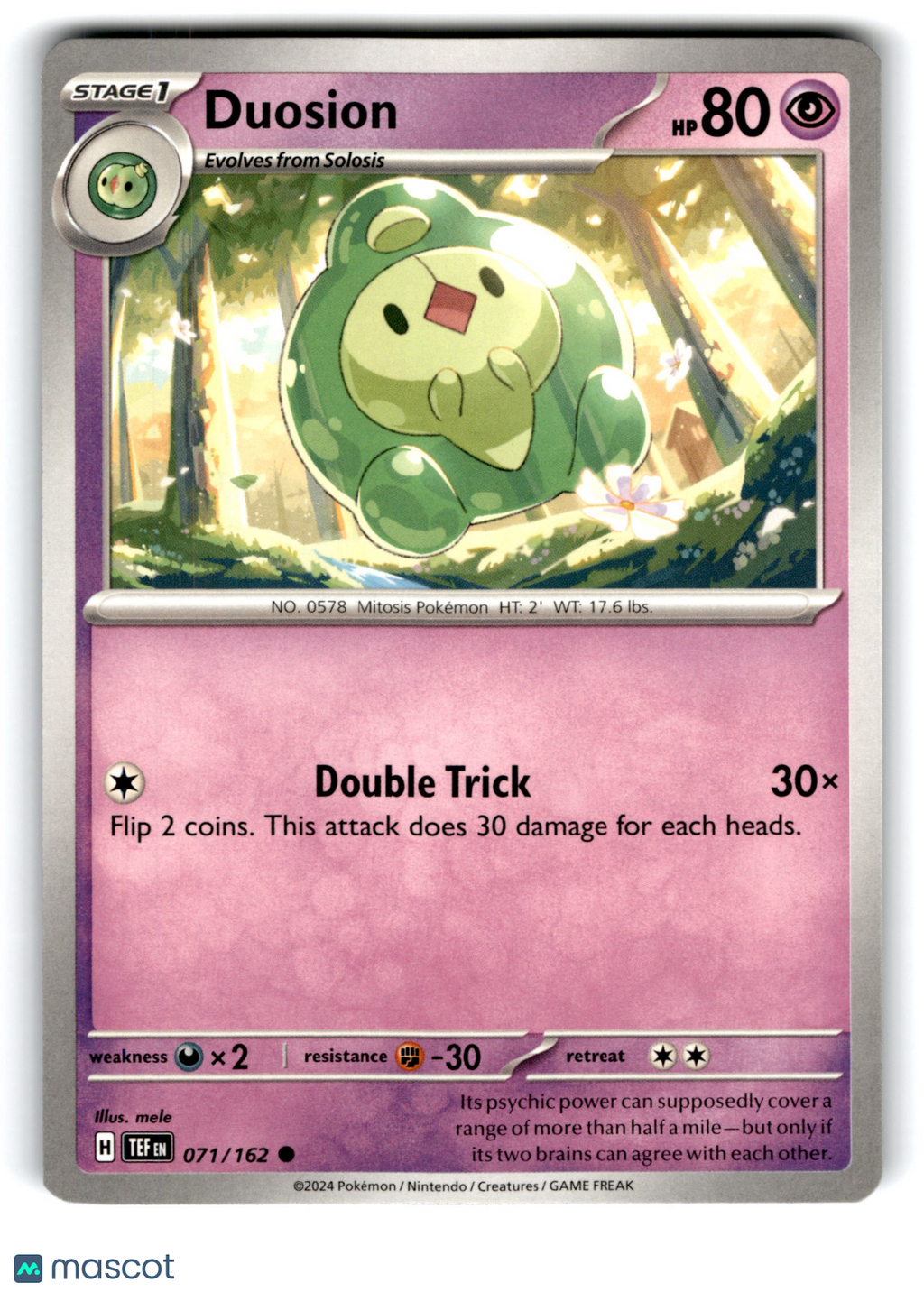 2024 Pokemon Duosion #71/162