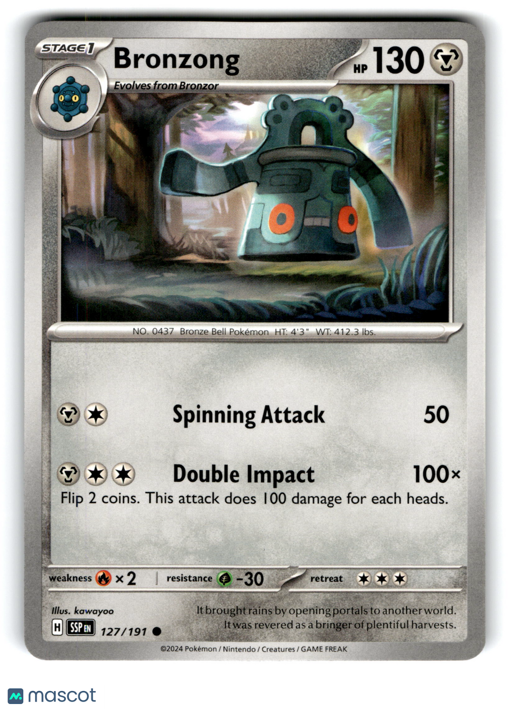 2024 Pokemon Bronzong #127/191