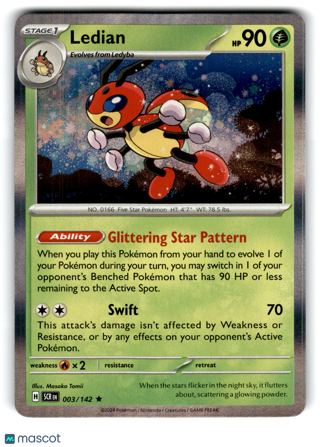 2024 Pokemon Ledian #3/142