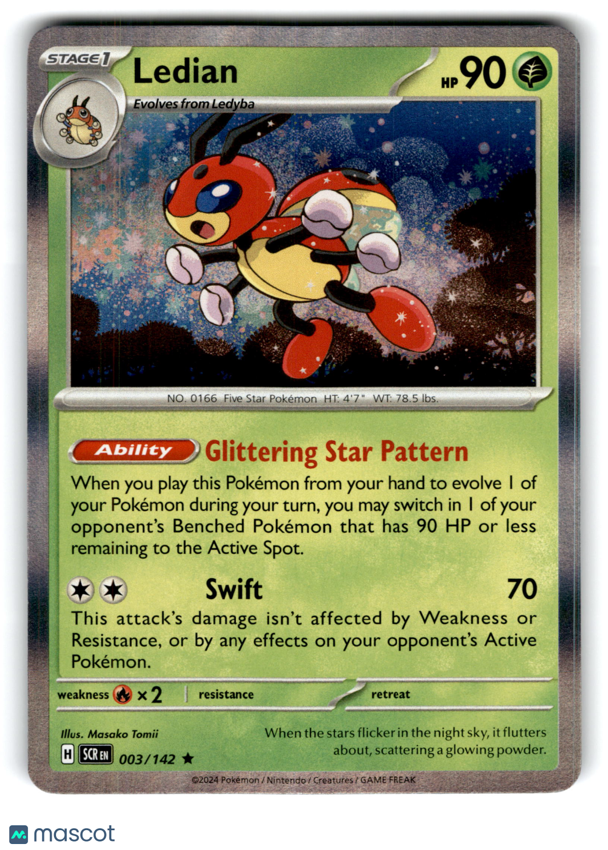 2024 Pokemon Ledian #3/142