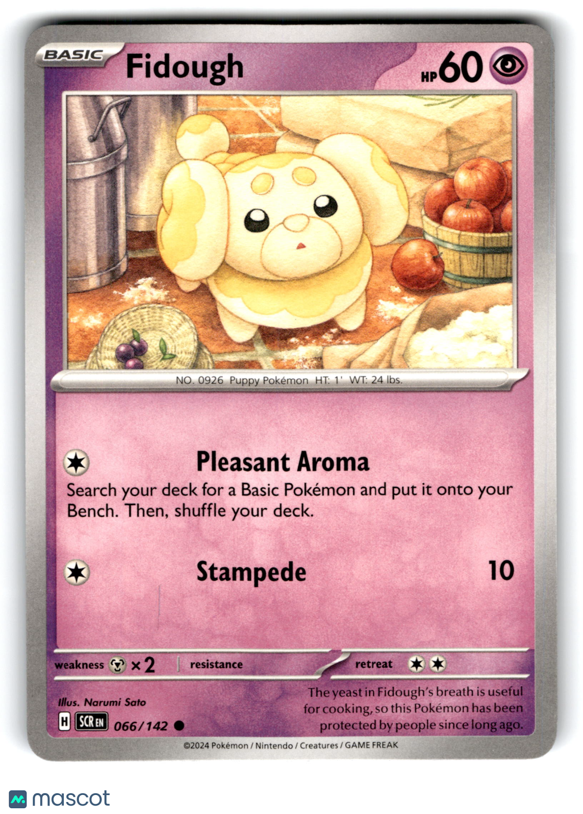 2024 Pokemon Fidough #66/142