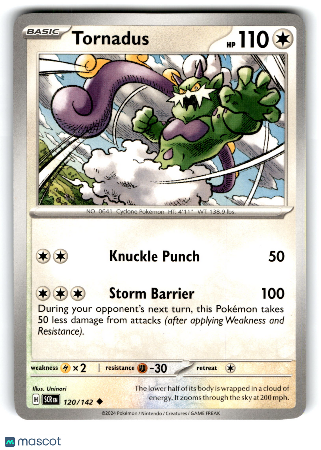 2024 Pokemon Tornadus #120/142