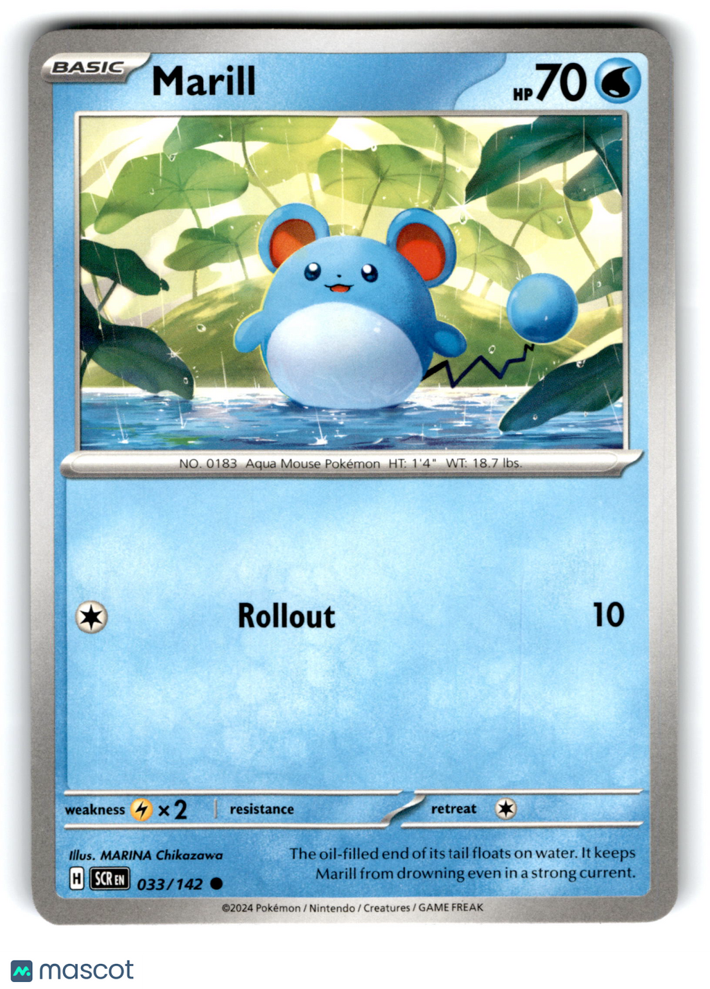 2024 Pokemon Marill #33/142