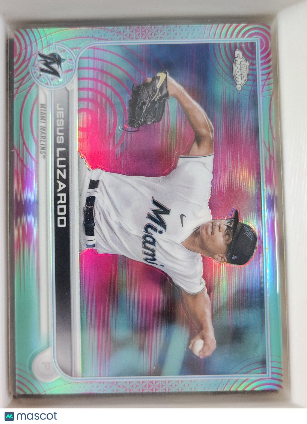2022 Topps Chrome - Jesus Luzardo #112 Aqua Sonic Refractor 128/199