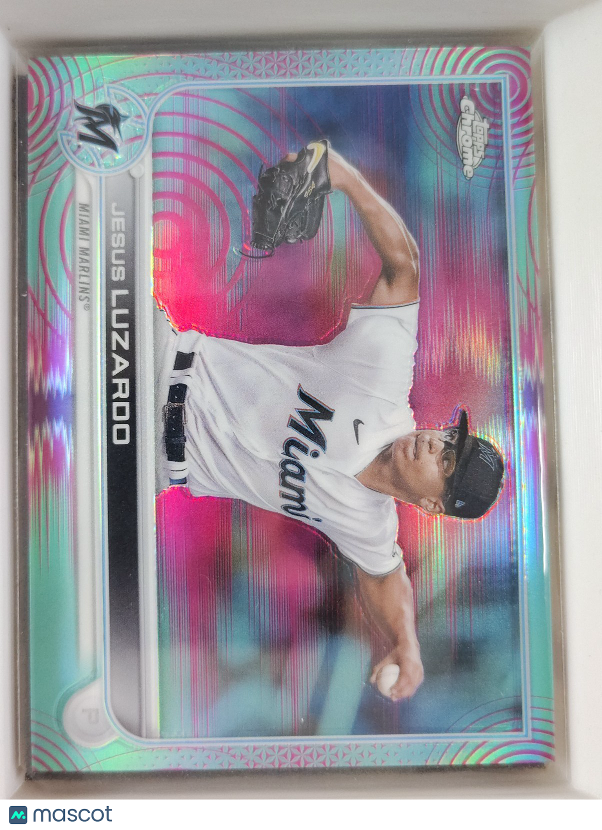 2022 Topps Chrome - Jesus Luzardo #112 Aqua Sonic Refractor 128/199