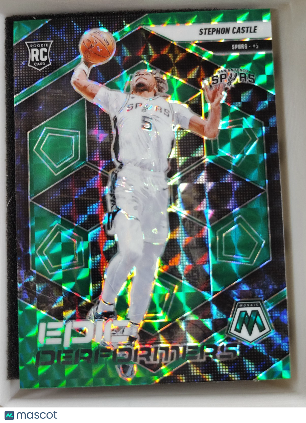 2024-25 Panini Mosaic Epic Performers #15  Stephon Castle Green Mosaic