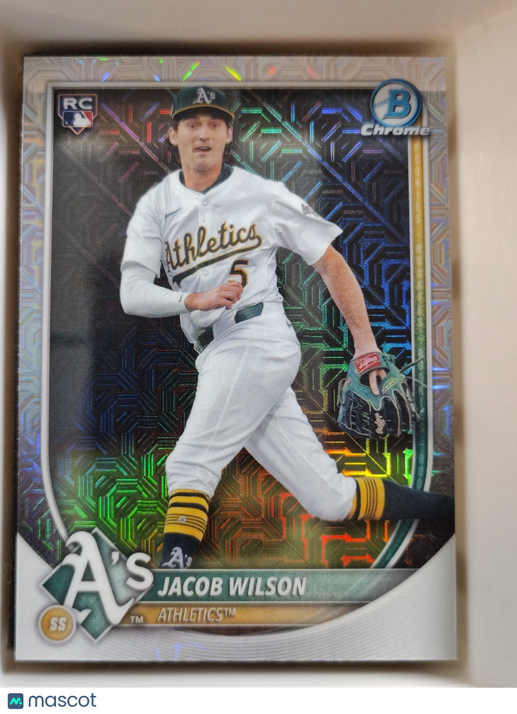 2025 Bowman - Jacob Wilson #9 Chrome Mojo Refractor (RC)