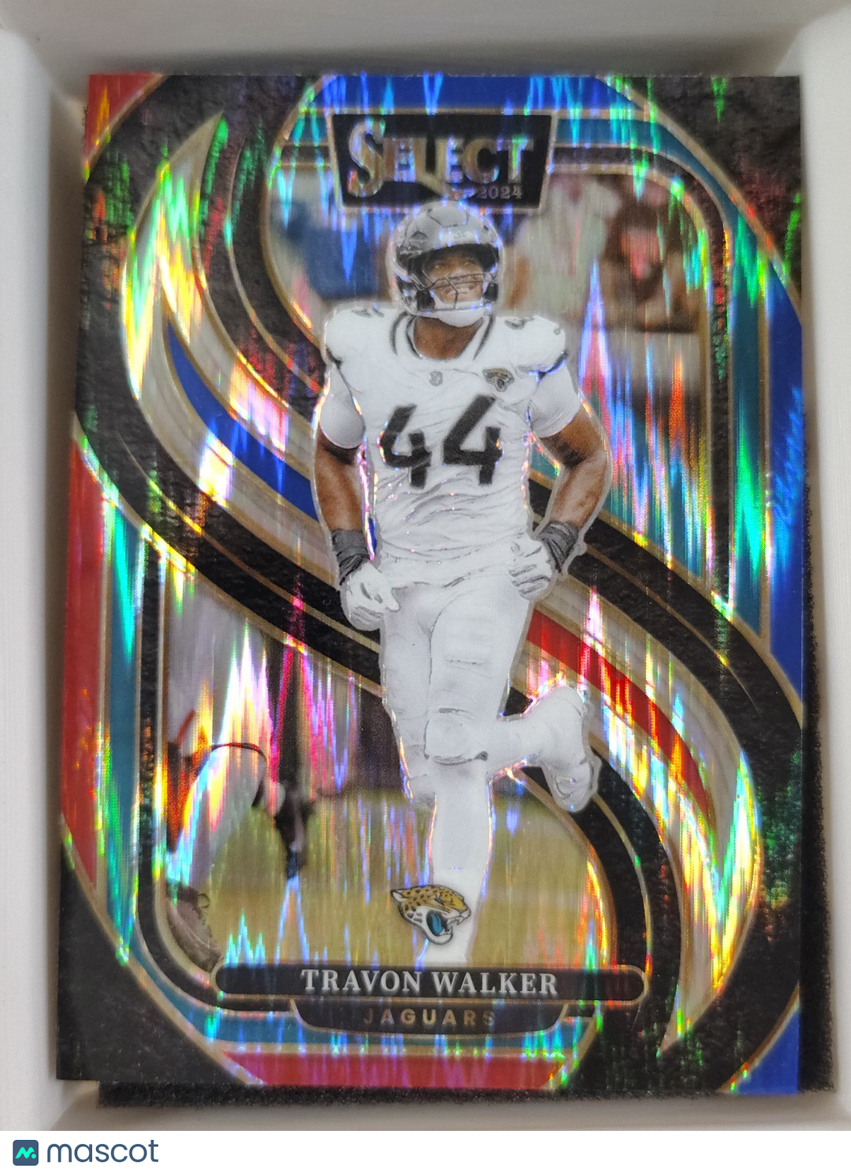 2024 Panini Select - Premier Level Travon Walker #197 Red & Blue Shock Prizm
