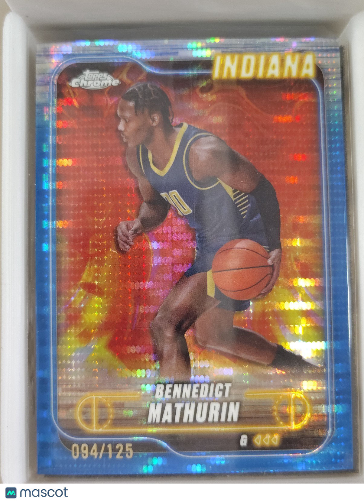 2024-25 Topps Chrome - Bennedict Mathurin #96 Blue Sonar Refractor 094/125