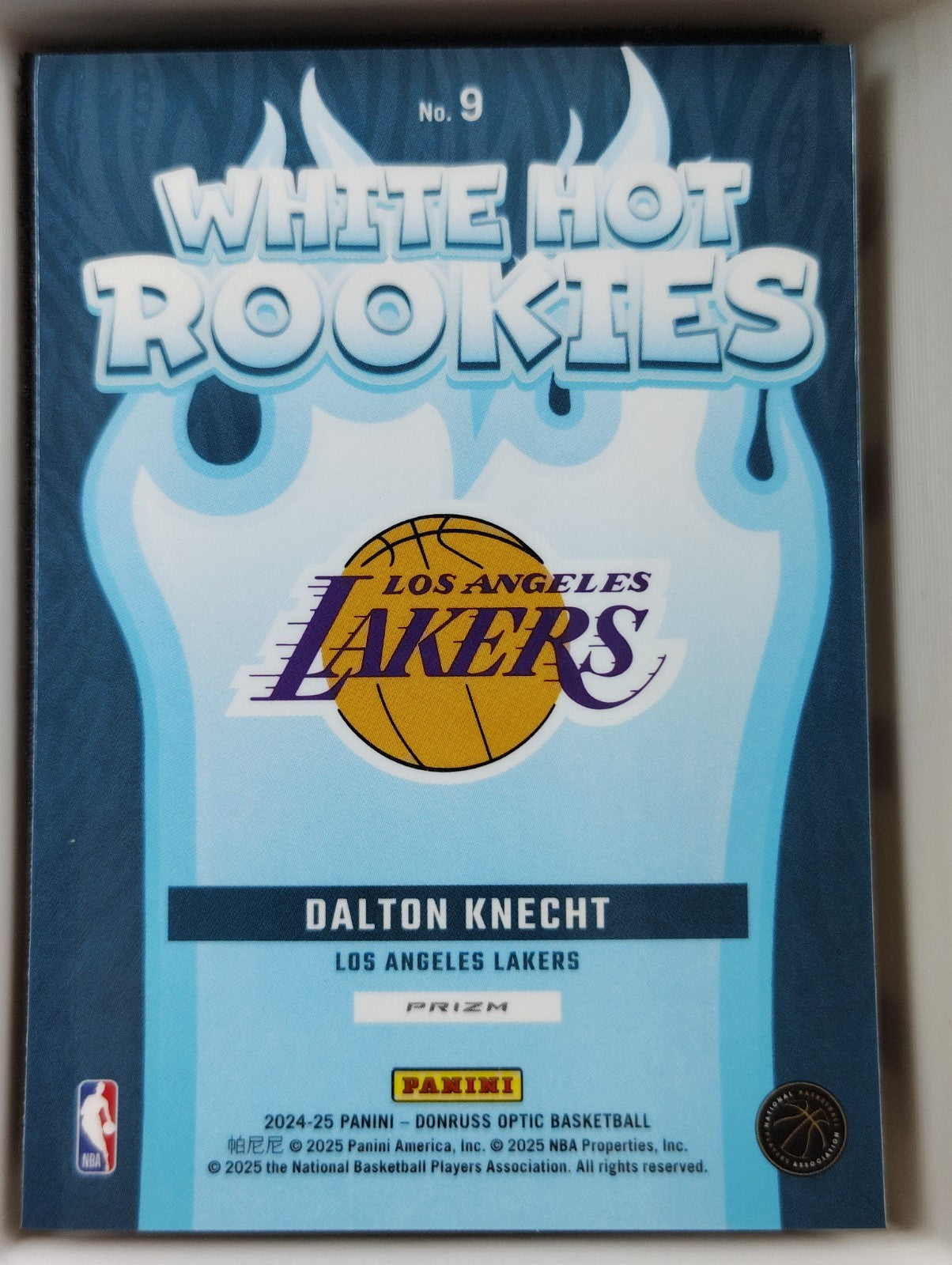 2024-25 Panini Donruss Optic White Hot Rookies #9 Dalton Knecht Prizm