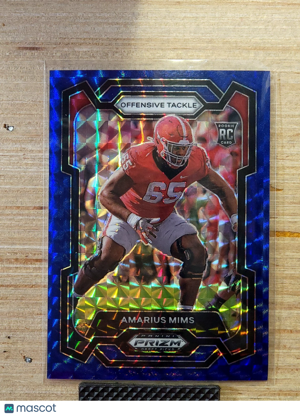 2024 Panini Prizm Draft Picks - Amarius Mims #126 Blue Finite Prizm 49/89