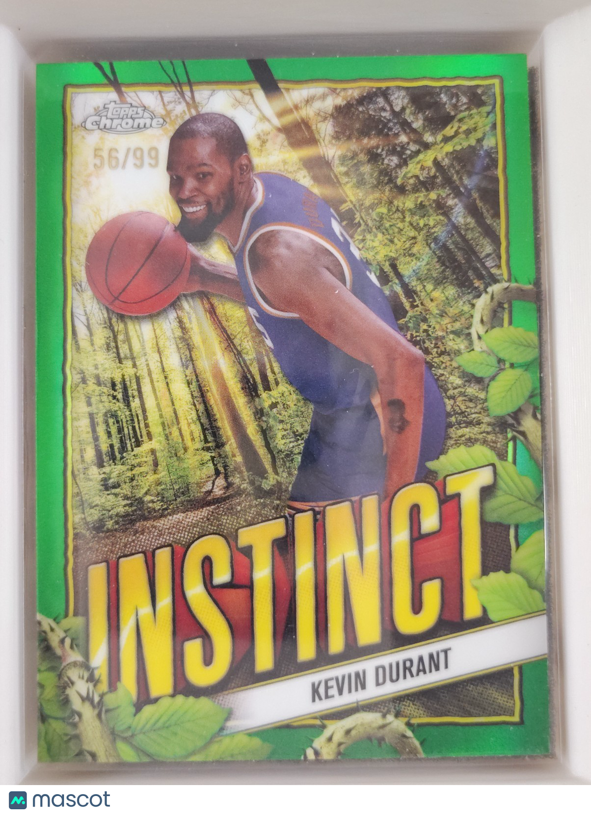 2024-25 Topps Chrome - Instinct Kevin Durant #INS-8 Green Refractor 56/99