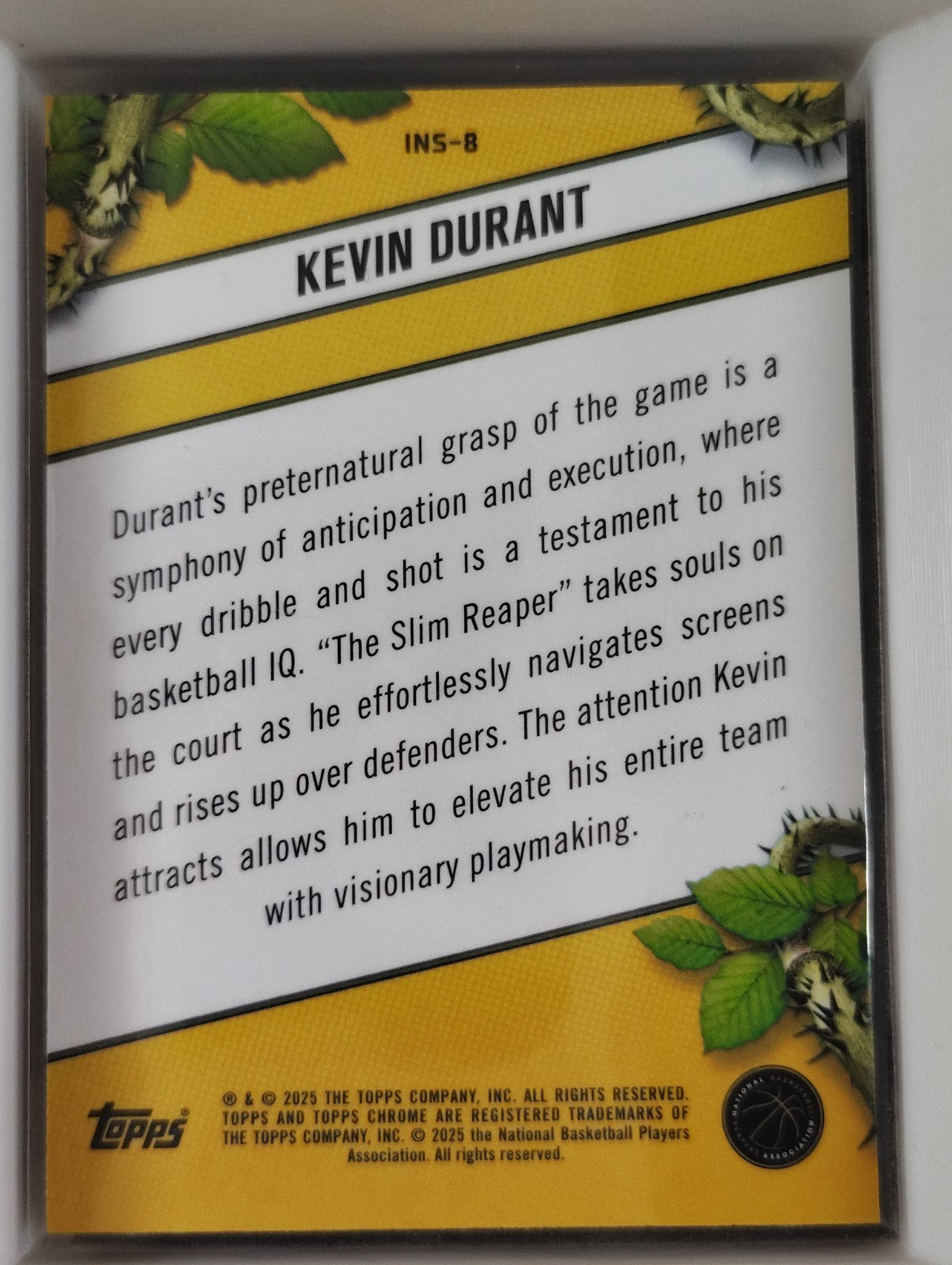 2024-25 Topps Chrome - Instinct Kevin Durant #INS-8 Green Refractor 56/99