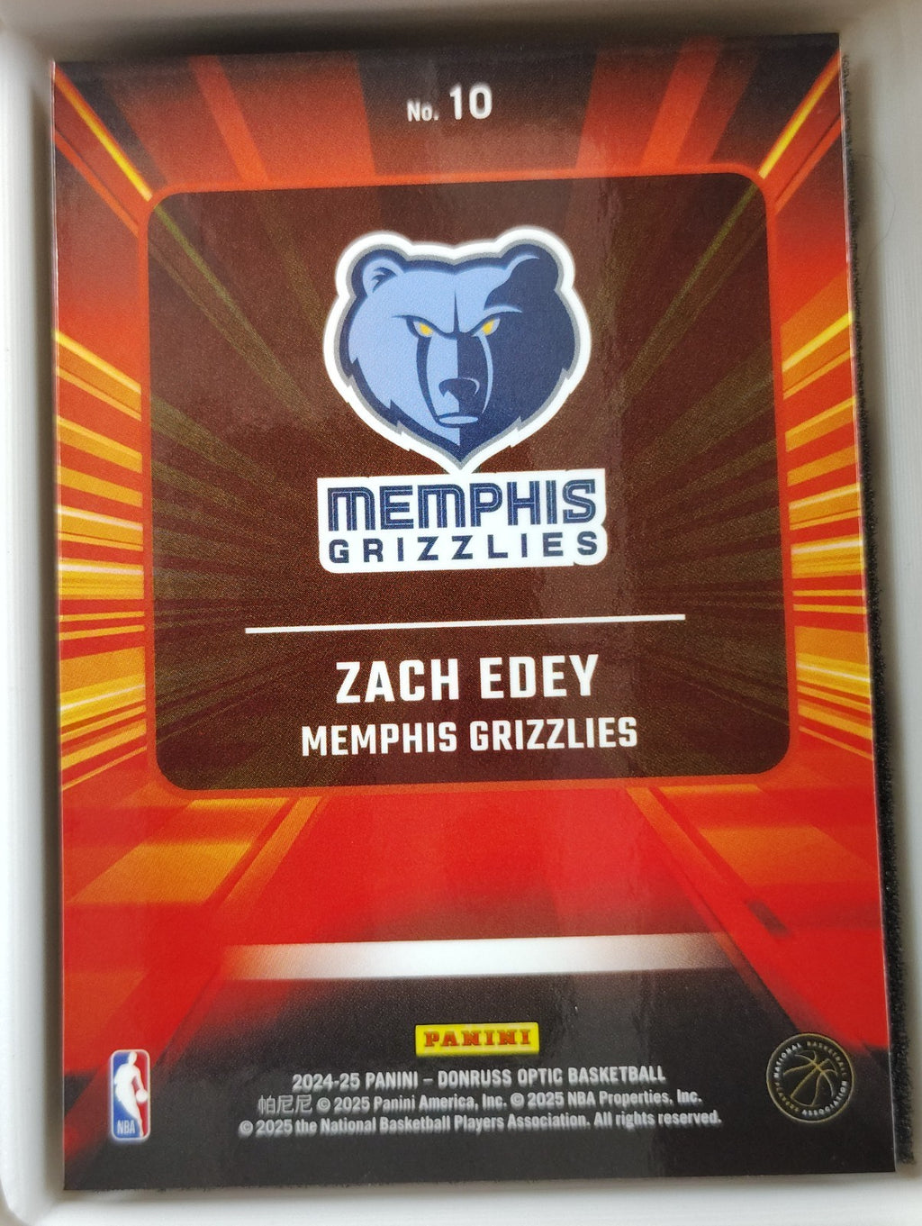 2024-25 Panini Donruss Optic Express Lane #10 Zach Edey
