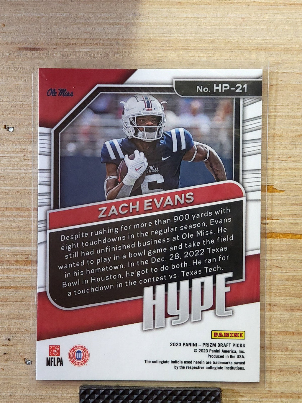 2023 Panini Prizm Draft Picks - Hype Zach Evans #HP-21 (RC)