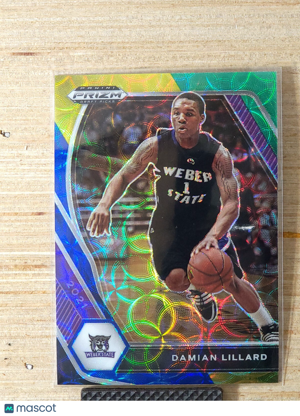 2021-22 Panini Prizm Draft Picks - Damian Lillard #83 Choice Yellow Blue Green