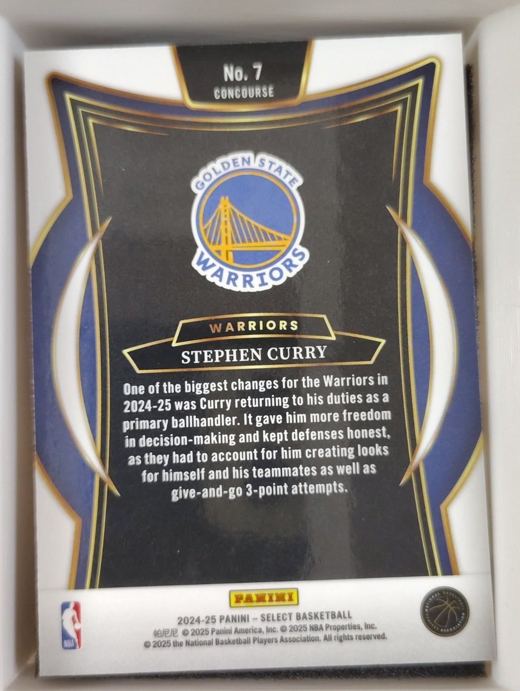 2024-25 Panini Select - Concourse Stephen Curry #7