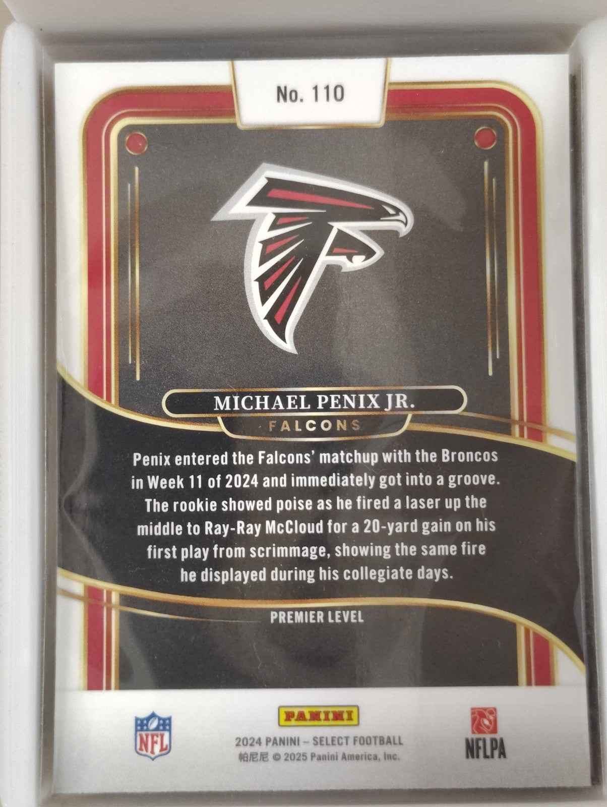 2024 Panini Select - Premier Level Michael Penix Jr. #110 (RC)