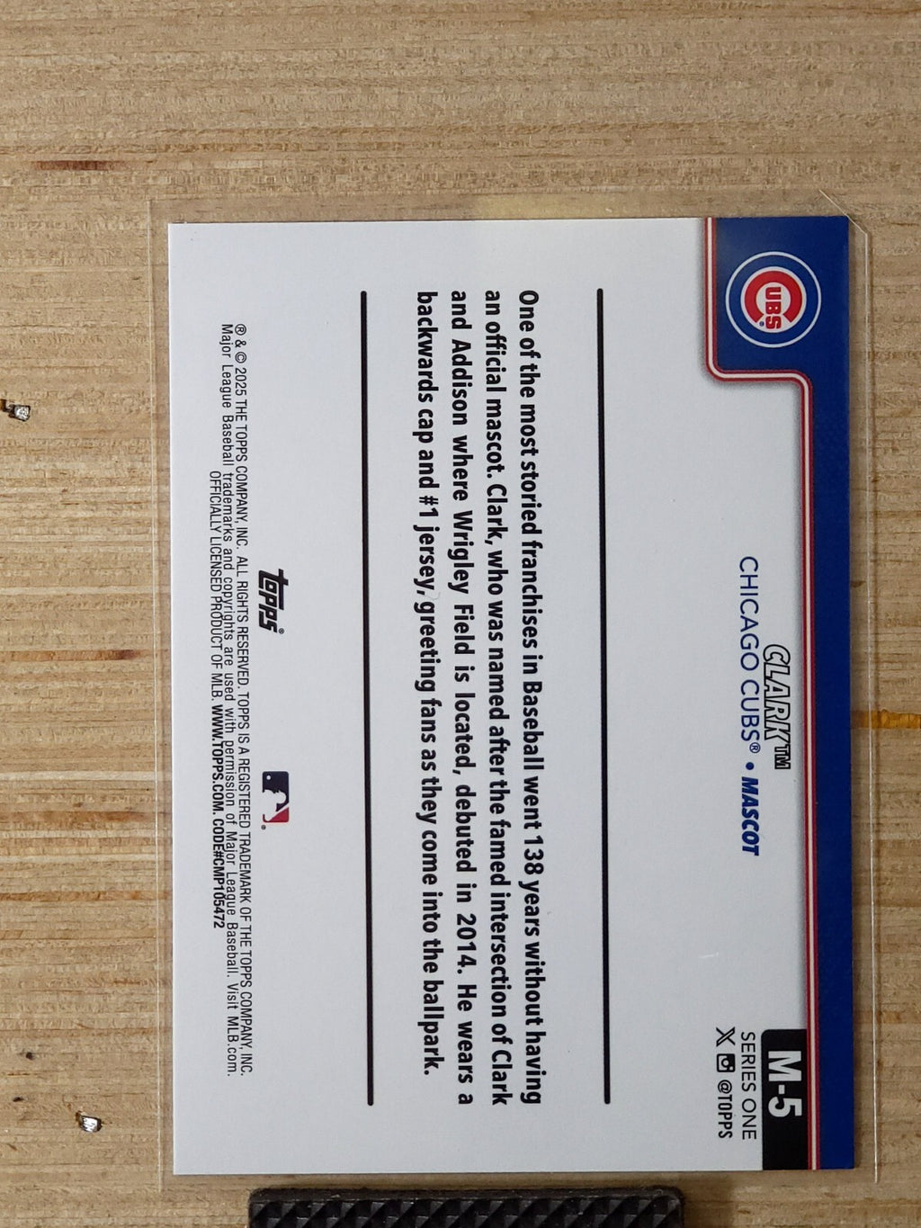 2025 Topps Celebration Mascot Clark #M-5