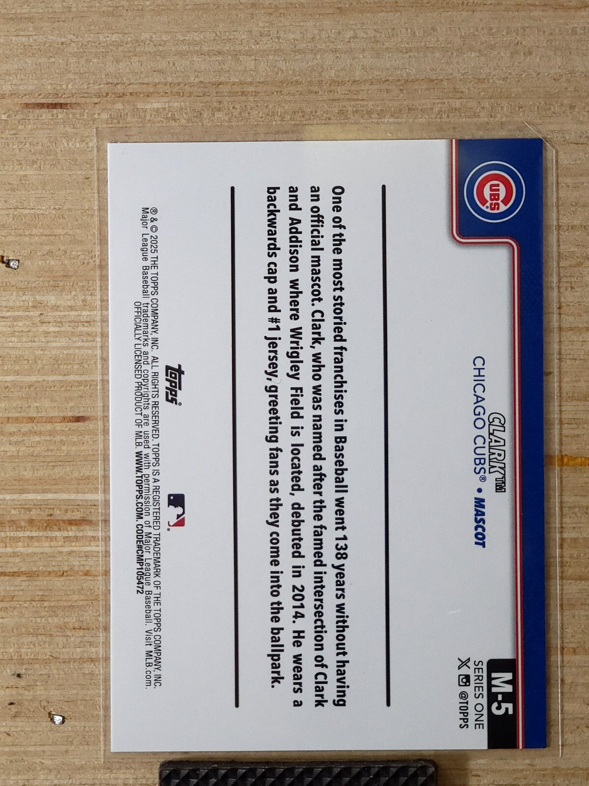 2025 Topps Celebration Mascot Clark #M-5