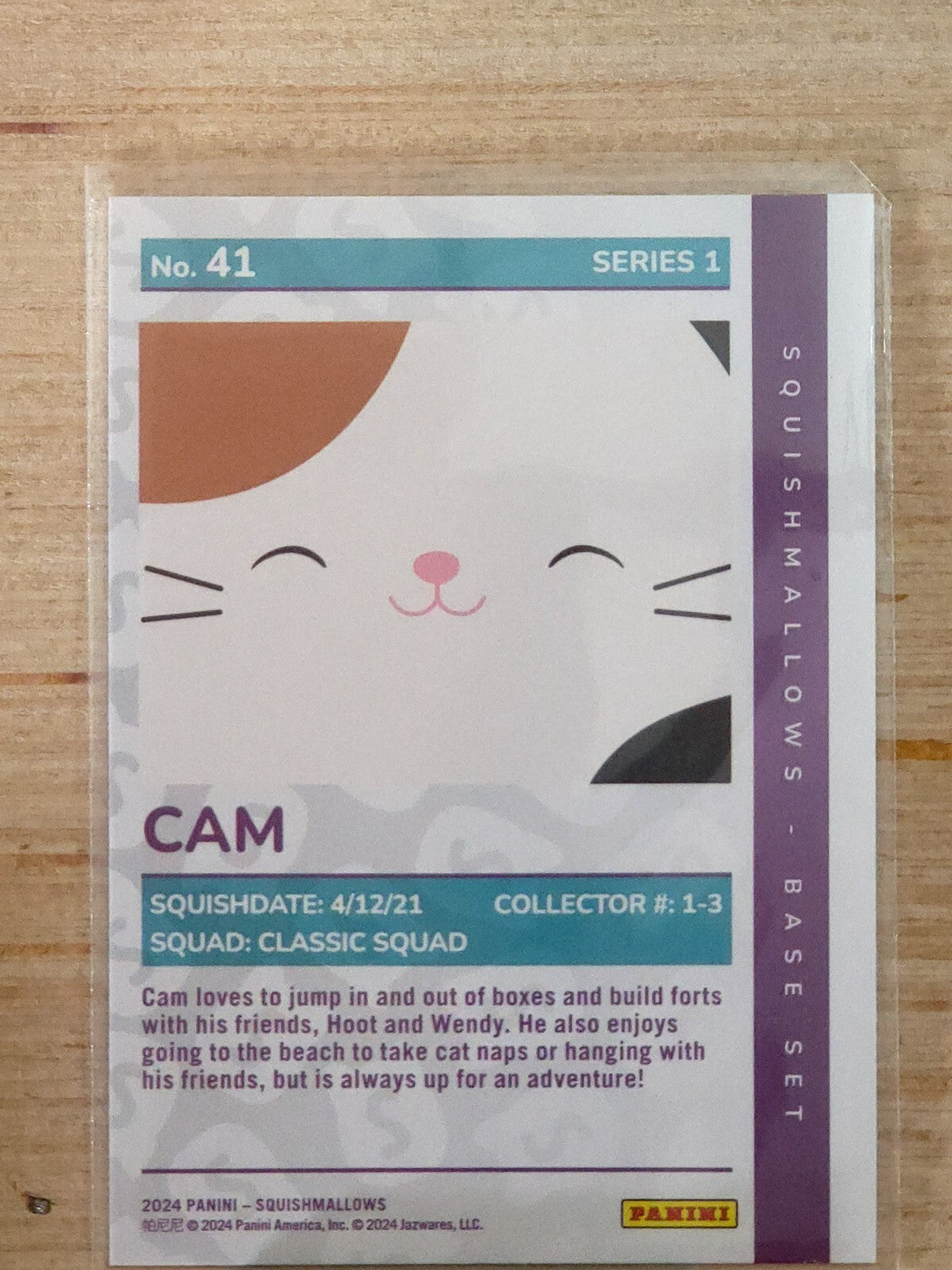 2024 Panini Squishmallows #41 Cam