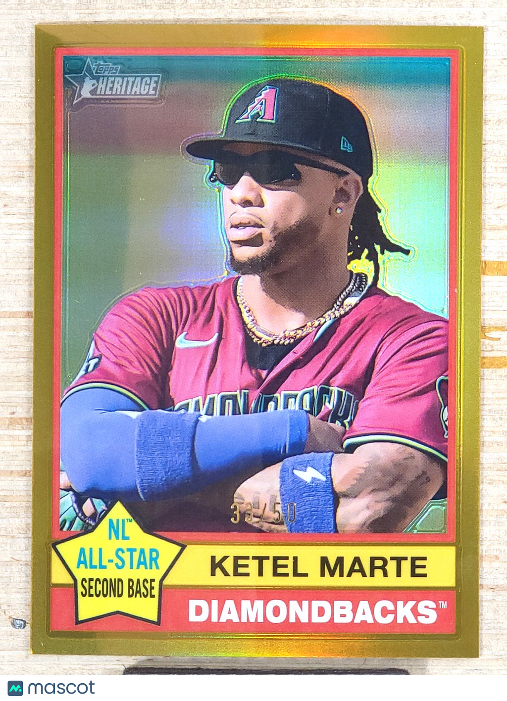 2025 Topps Heritage #420 Ketel Marte 33/50 Gold