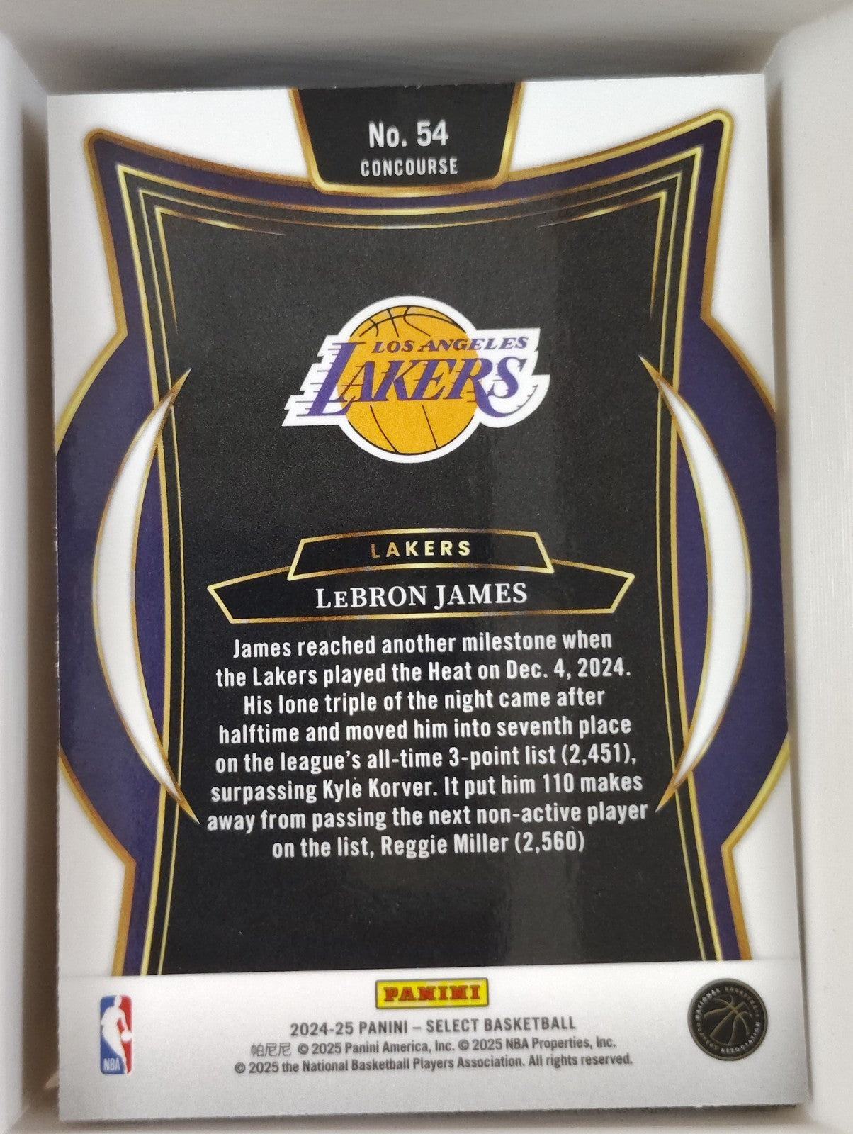 2024-25 Panini Select - Concourse LeBron James #54