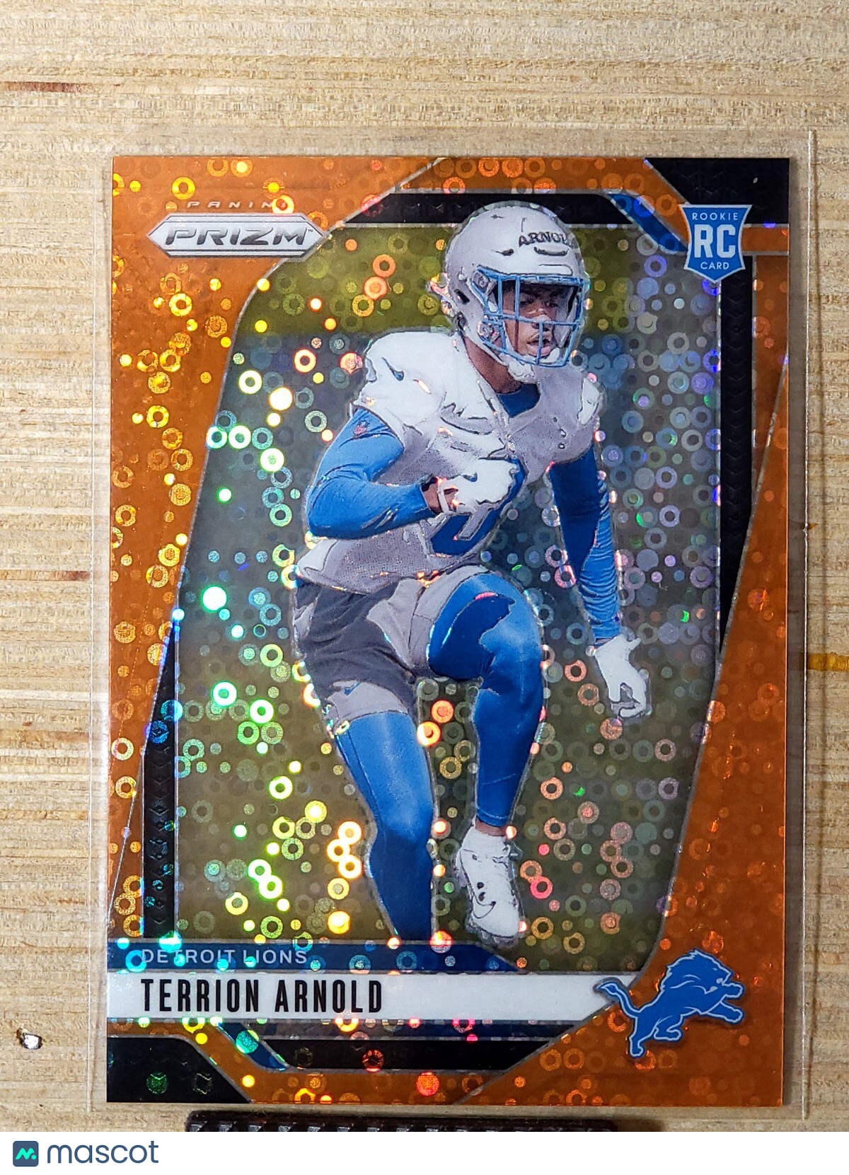 2024 Panini Prizm Orange Disco Prizm #389 Terrion Arnold