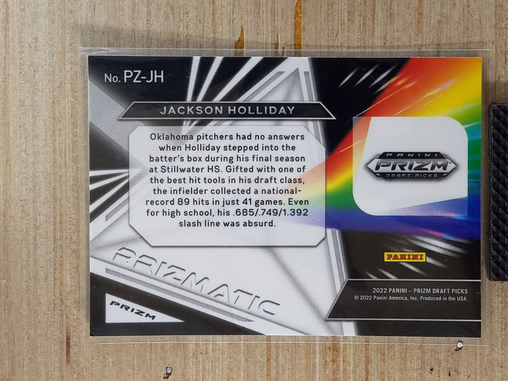 2022 Panini Prizm Draft Picks Prizmatic #PZ-JH Jackson Holiday Prizm