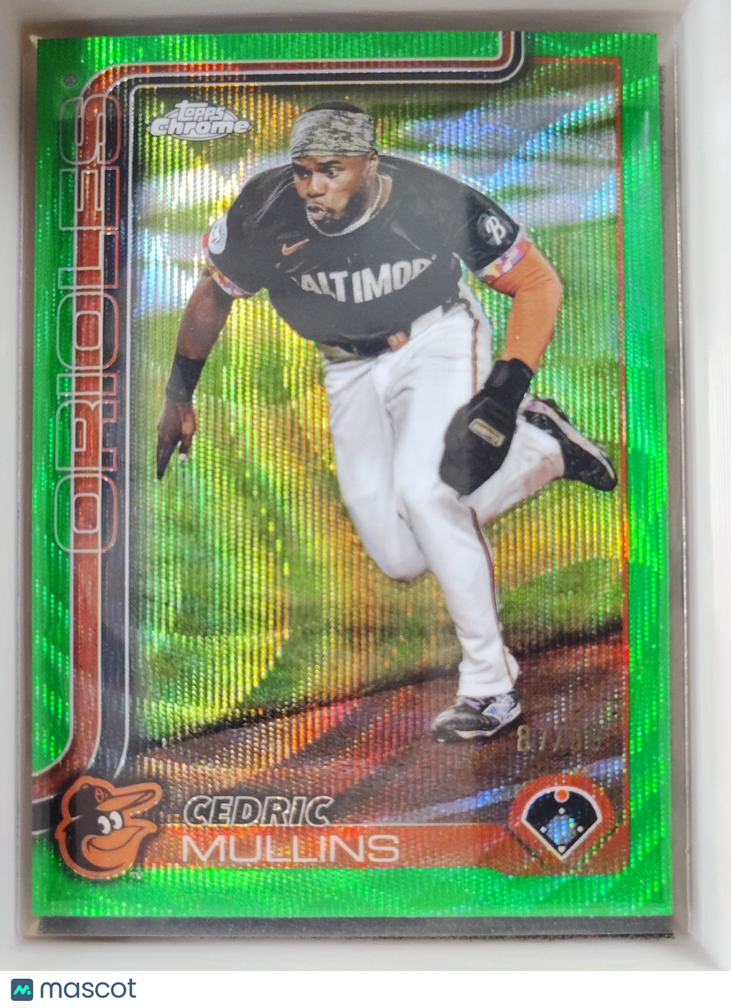 2025 Topps Chrome #5 Cedric Mullins Green Wave 87/99
