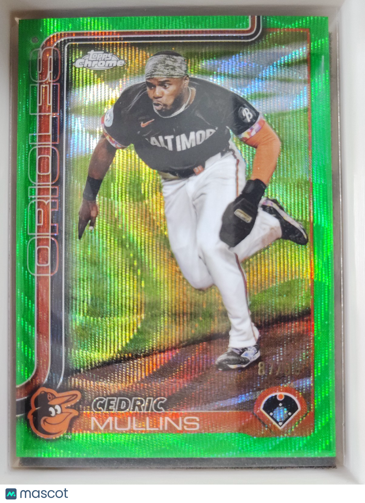 2025 Topps Chrome #5 Cedric Mullins Green Wave 87/99