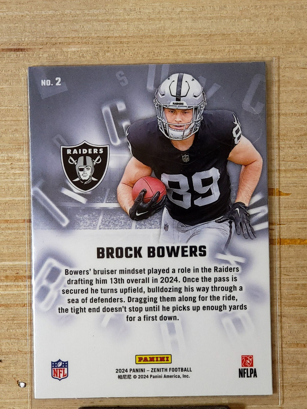 2024 Panini Zenith A to Z #2 Brock Bowers