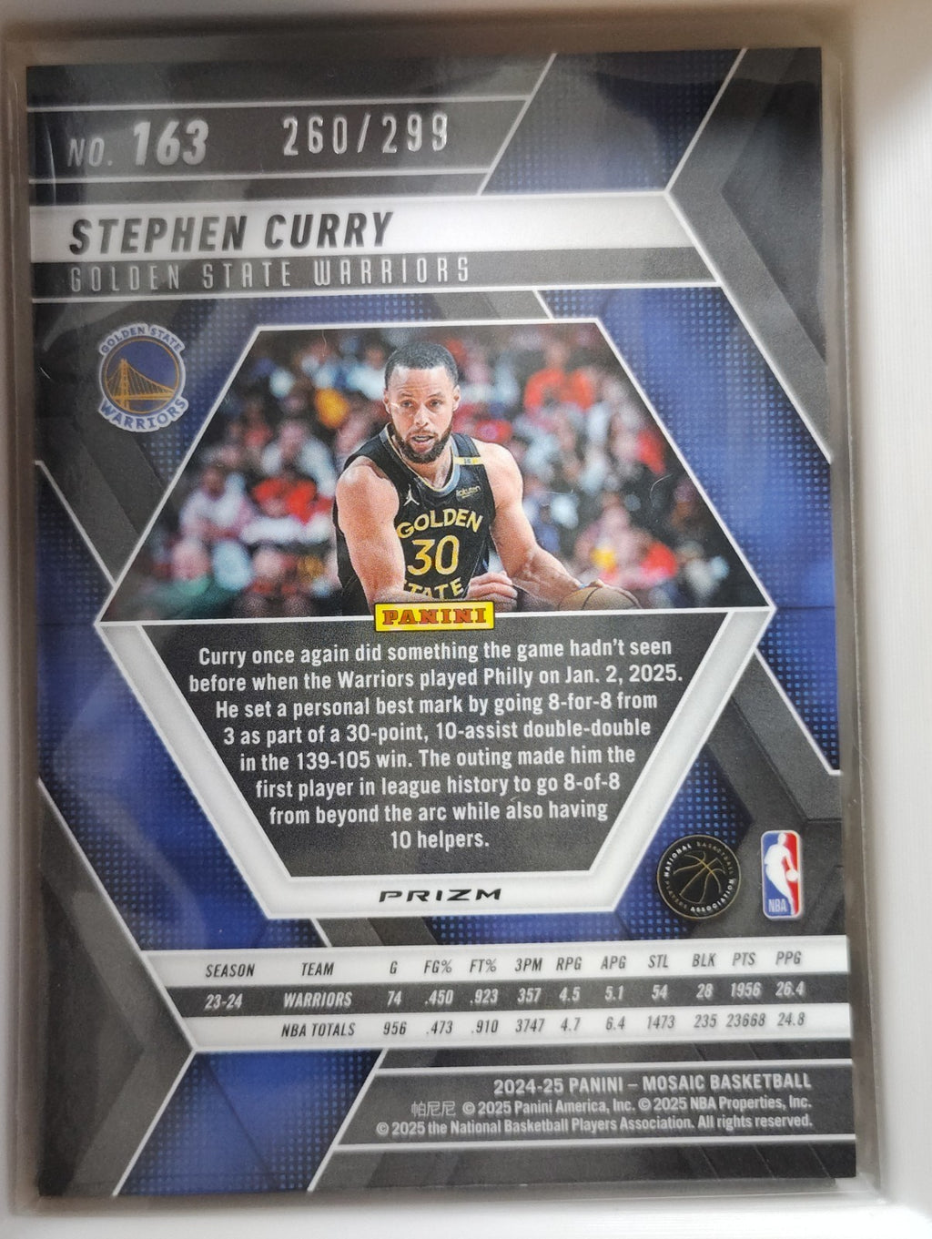 2024-25 Panini Mosaic - Stephen Curry #70 Red Seismic